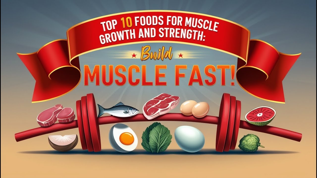 Top 10 Foods for Muscle Growth and Strength: Build Muscle Fast! - YouTube