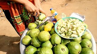 Amazing Hard Working Boy Manages Everything Selling Tasty Masala Pyara Guava Vorta @ Tk 20