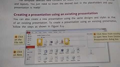 Class-5th Computer/Ch-6 Creating a presentation using an existing presentation