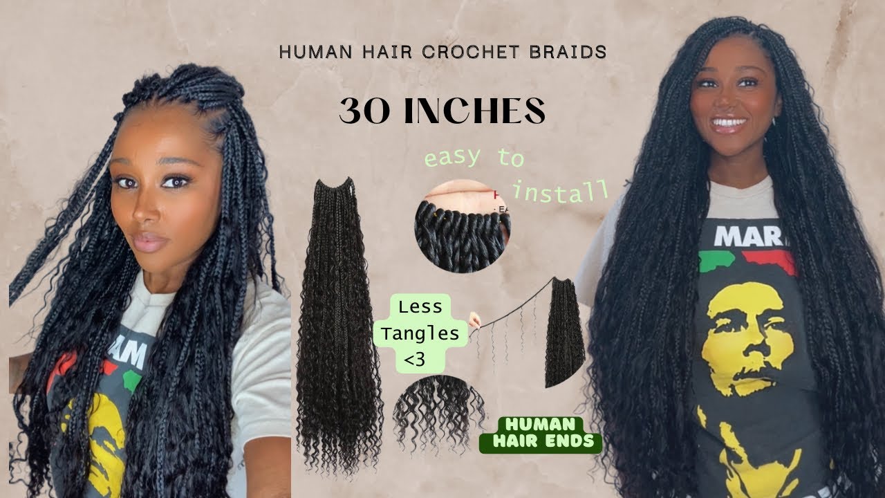 Best Human Hair Crochet Box Braids ✨How To: Feat Ywigs 