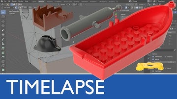 Blender mesh modelling of Animated LEGO build 6245