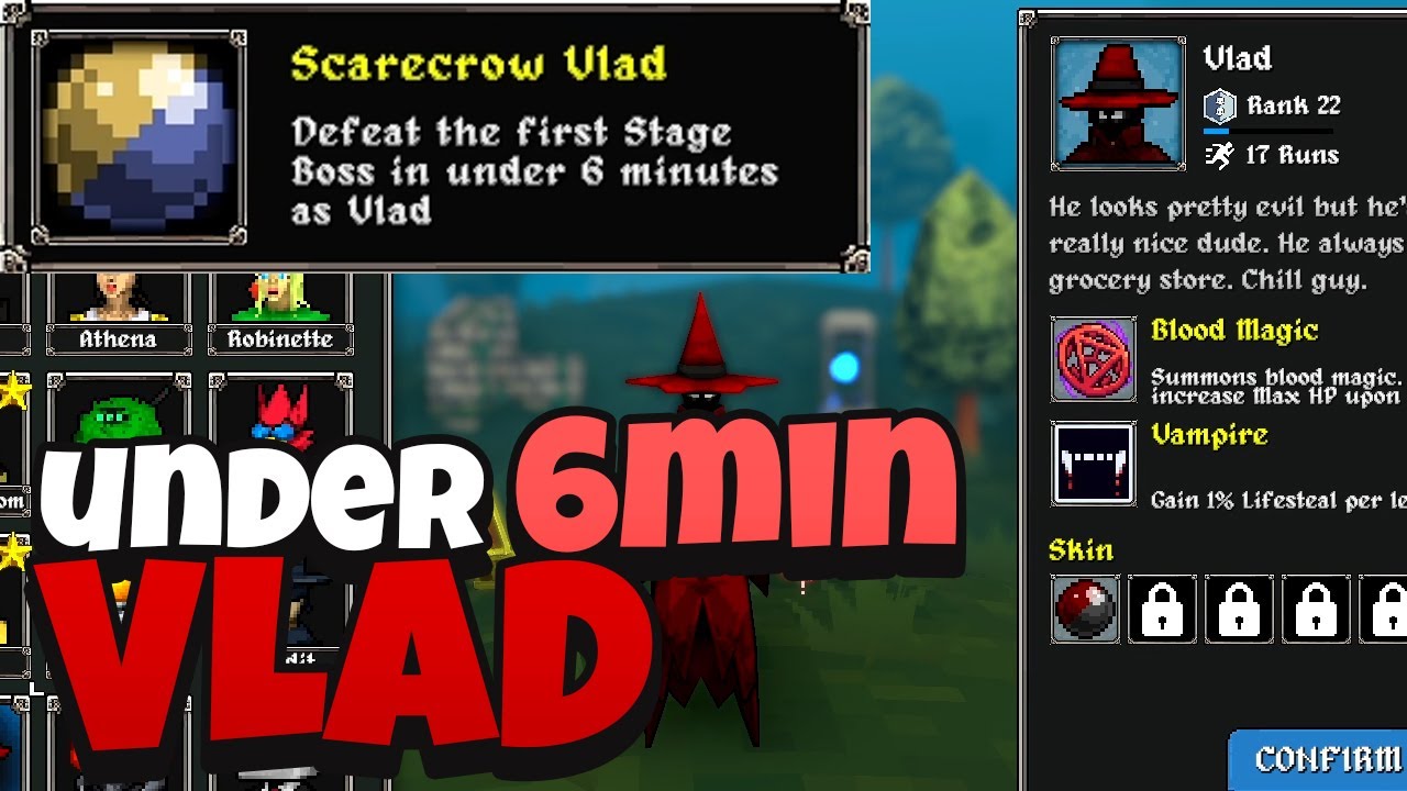 105 Scarecrow Vlad: Under 6min Unlock Challenge, Megabonk