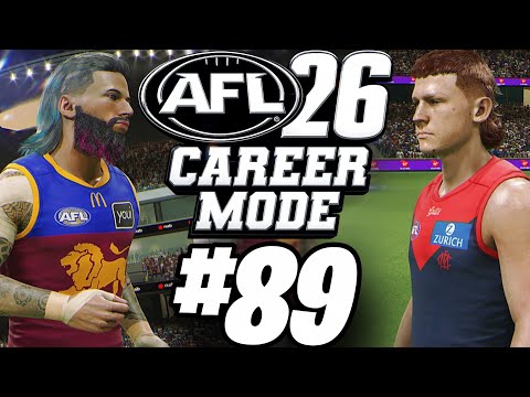 BRISBANE VS MELBOURNE! AFL 26 Career Mode | 6th Season | Career Game 89 | #AFL26 #AFL #FOOTY