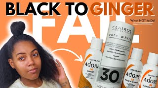 DYING MY NATURAL HAIR FROM BLACK TO GINGER | NO BLEACH | STEP BY STEP | WHAT NOT TO DO