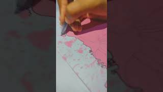 A hijabi girl 🧕🤍 || colour grapy shorts || #hijab #girl #colour #shorts  #drawing