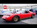 【世界の名車】今度は赤のミウラ⁉️ カウンタックやナイト2000など贅沢すぎます❗️【大黒PA】 輸入車 スーパーカー アメ車