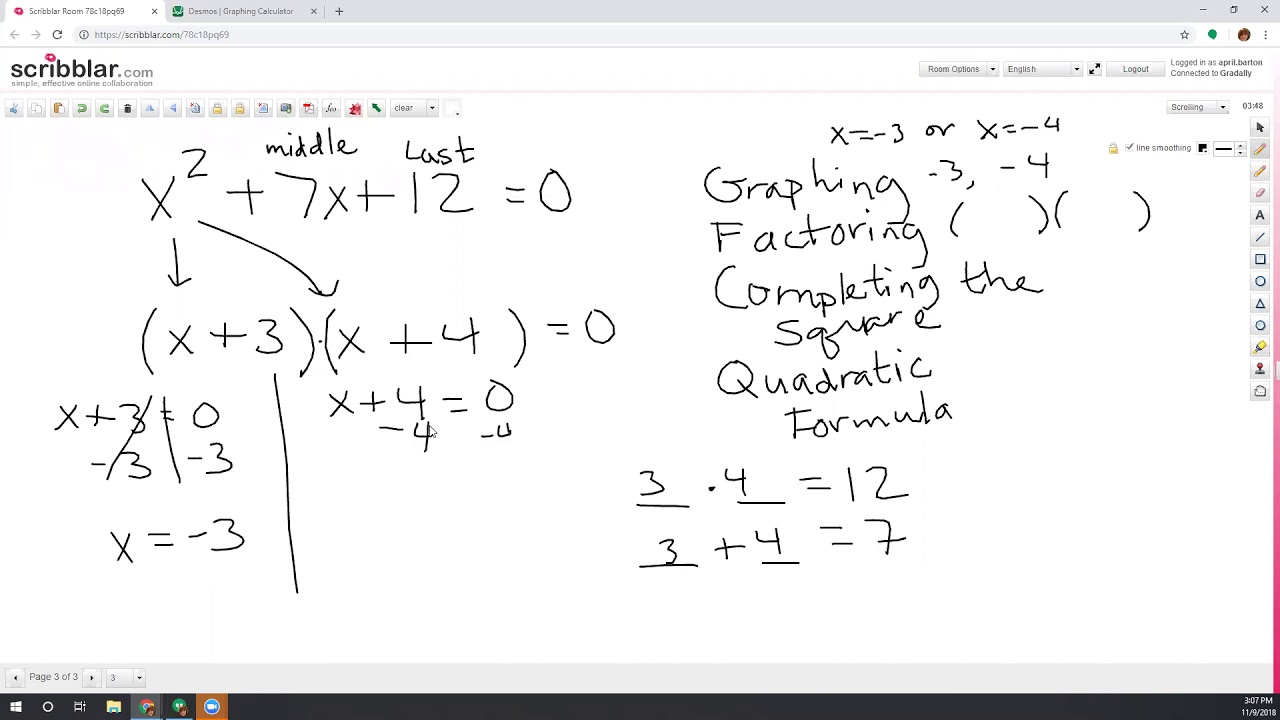 Solving linear and quadratic equations - YouTube