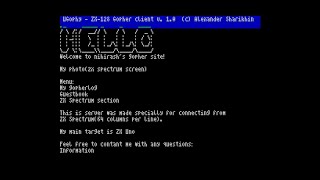 Gopher browser for ZX Spectrum 128 works with Spectranet! screenshot 2