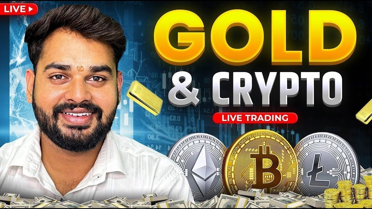 Crypto live trading , live Market Analysis for Gold and Crypto | Hindi