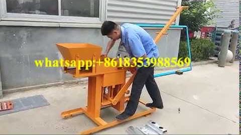 QMR2-40 manual clay soil brick block making machine change mould