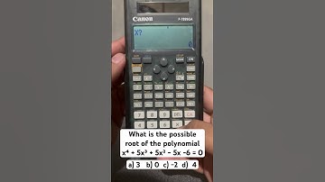 CANON F789SGA CALTECH ON HOW TO FIND POSSIBLE ROOT OF A POLYNOMIAL (QUICK TUTORIAL) #fyp #maths