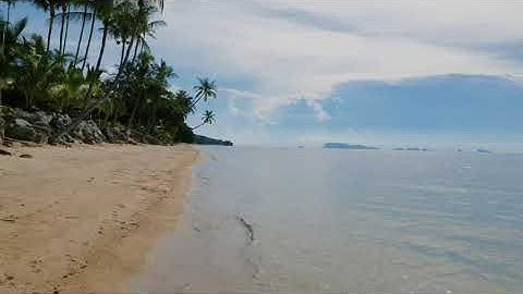 #koh samui #Bangpor Beach#Thailand Relaxing  Beach walk on tropical bang por beach koh samui