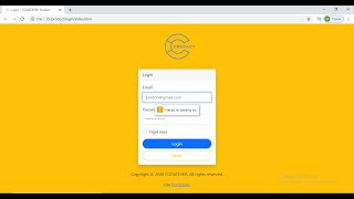 Template Login using Bootstrap (Validation)