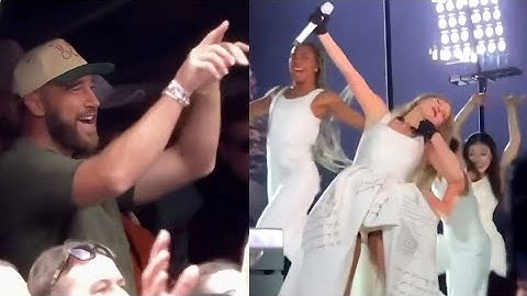 Travis Kelce Obsessing Over Taylor Swift at the Eras Tour London for 6 Minutes straight...