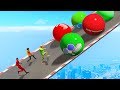 Pro Players Attempt IMPOSSIBLE Bowling Ball Avalanche! (GTA 5 Funny Moments)