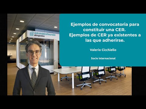 Ejemplos de convocatoria y de CER ya existentes | Valerio Cicchiello – Socio Internacional