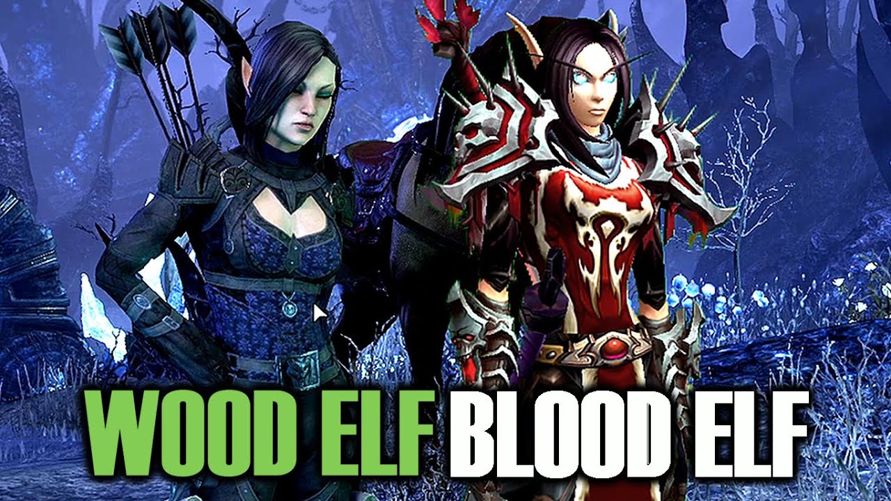 Can You make a Wood Elf Look Like a Blood Elf in ESO?