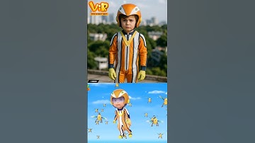 Vir the robo boy | Cartoon characters in real life 🔥 #virtherobotboy