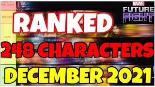 RANKING ALL 248 CHARACTERS - DECEMBER 2021 - COMMUNITY TIER LIST LIVESTREAM  Marvel Future Fight