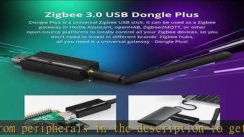 SONOFF Zigbee 3.0 USB Dongle Plus-E Gateway, Universal Zigbee USB Gateway with Antenna for Home Ass