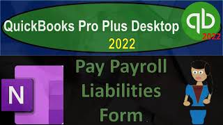 Pay Payroll Liabilities Form 1540 QuickBooks Pro Plus Desktop 2022