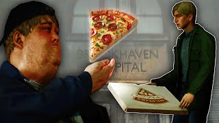 How Can He Sit There And Eat Pizza? Gutless Fatso