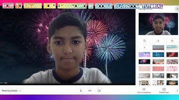 How to change your background in Google Classroom Tutorial | Ishanth Ramasamy