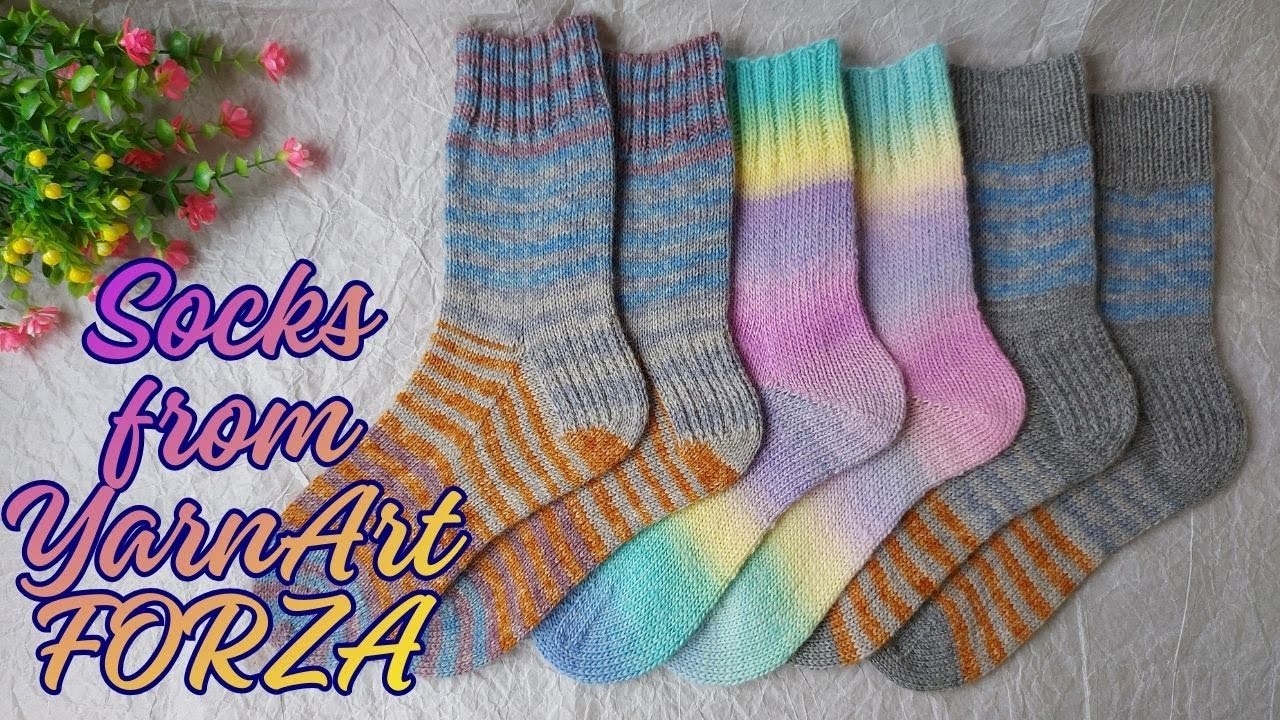 Шкарпетки із пряжі YarnArt Forza / Мій відгук на цю пряжу / Socks from YarnArt Forza / Шапка