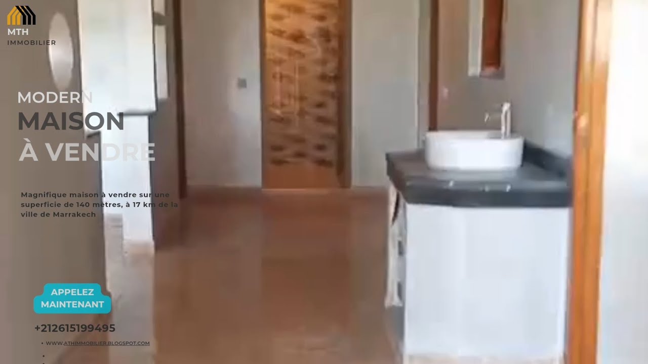 🏡✨ منزل حديث البناء للبيع على طريق شويطر - 17 كم من مراكش! فرصة لا تُعوَّض ☎️ 0615199395