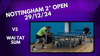Neil Myatt vs Wai Tat Sum (Short pips BH) | FULL MATCH | Nottingham 2* Open | 29/12/24