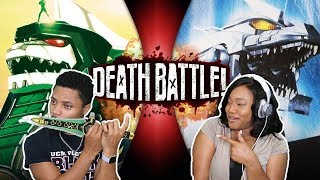 1 of the BEST DEATH BATTLES EVER! Dragonzord VS Mechagodzilla REACTION!!