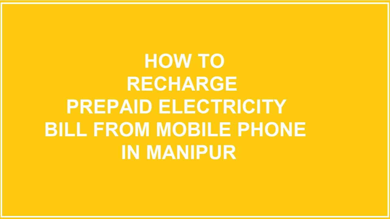 Self Recharge Electricity Bill From Mobile