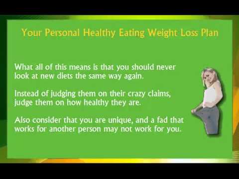 Your personal healthy eating weight loss plan:meal plans for weight loss