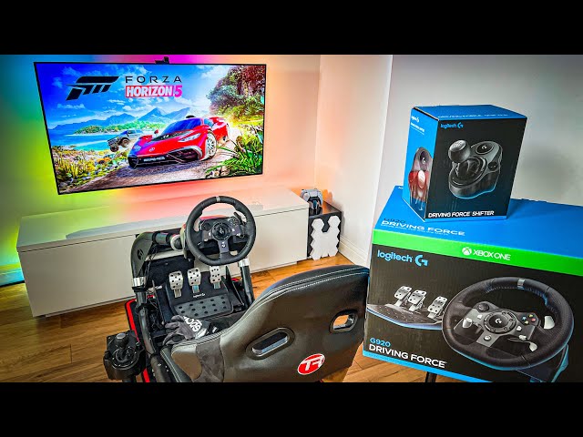 Volante Logitech G920 com pedal + Câmbio Driving Force Shifter para X-box -  Le biscuit