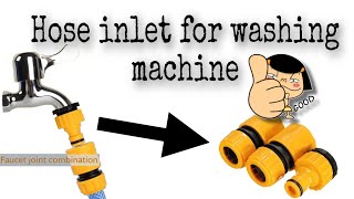 #hoseinlet #tutorial HOW TO CONNECT WASHING MACHINE HOSE INLET TO GARDEN HOSE WITH OUT CUTTING 2021