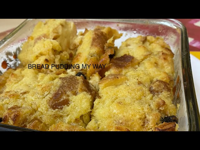 BREAD PUDDING IN AMERICAN MICRONIC OVEN TOASTER GRILLER / BREAD PUDDING MY WAY / EASY BREAD PUDDING