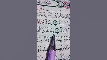 القرآن الكريم سورة البينة 🤍