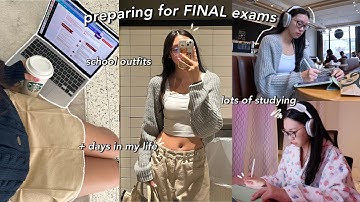 STUDY VLOG | productive days studying for FINAL EXAMS 💌 notetaking, getting burnt out & outfit ideas
