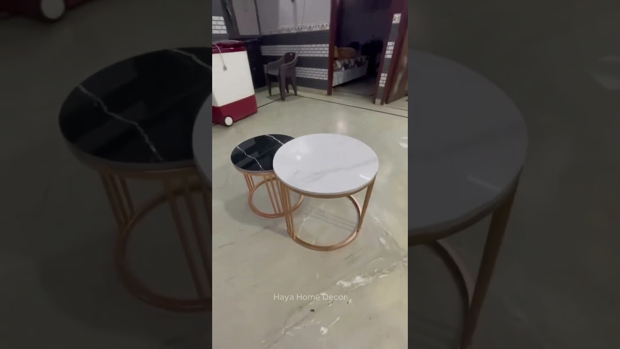 Double round center table & space saving. 