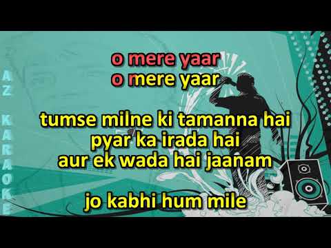 Tumse Milne Ki Tamanna Hai Karaoke with Scrolling Lyrics