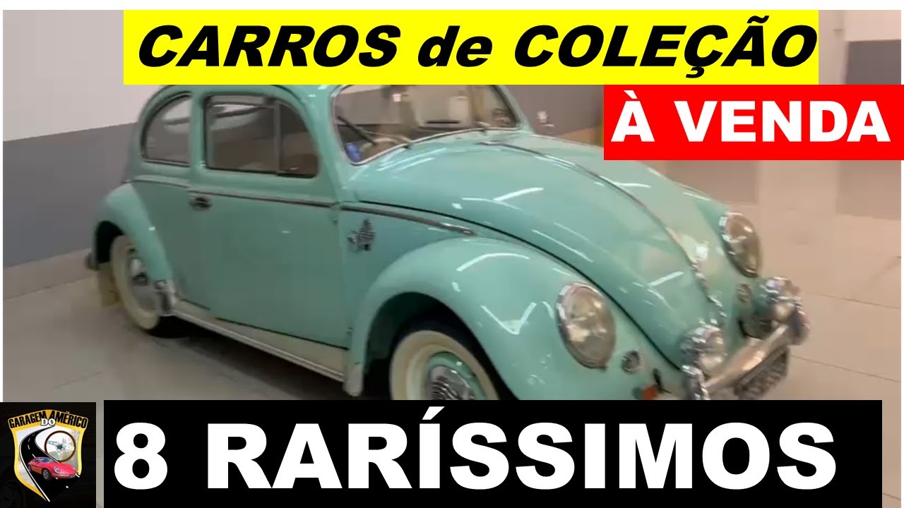 CARROS DE COLEÇÃO À VENDA  8 FUSCAS RARÍSSIMOS