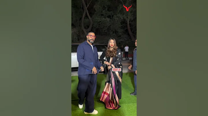 #abhishekbachchan #aishwaryarai  Arrives For annual Day celebration tonight 🖤😍🦋 #shorts | Vdoflix