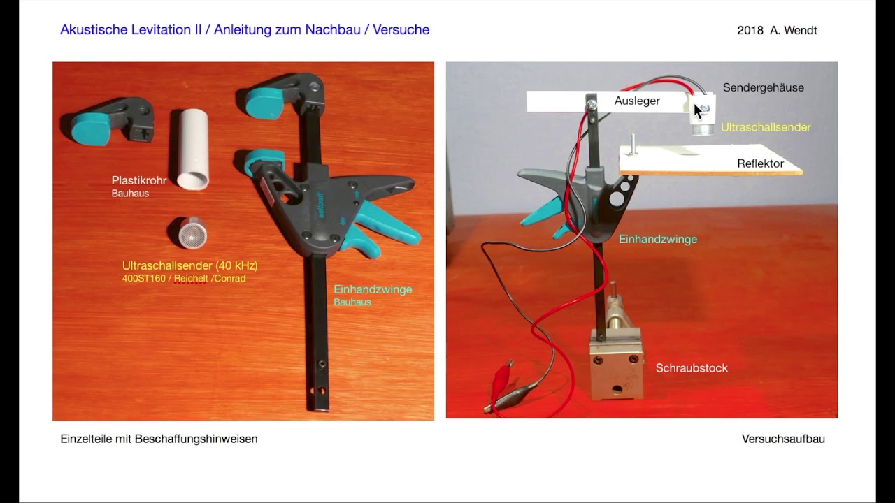 Bausatz: Ultraschall Levitation 12V 40KHz Löten lernen DIY-Elektronik STEM MINT Bausatz: Ultraschall Levitation 12V 40KHz Löten lernen DIY-Elektronik STEM MINT
