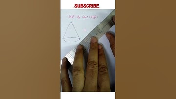 Nets and 3D shapes of cone 🎄 Math infinity hk #nets #maths #shorts #viral