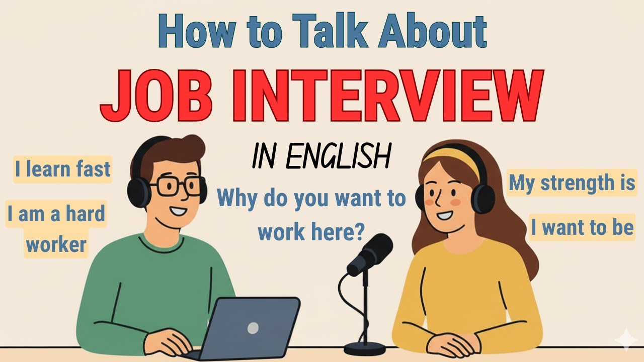 How to Talk About Job Interview in English | English Podcast For ...