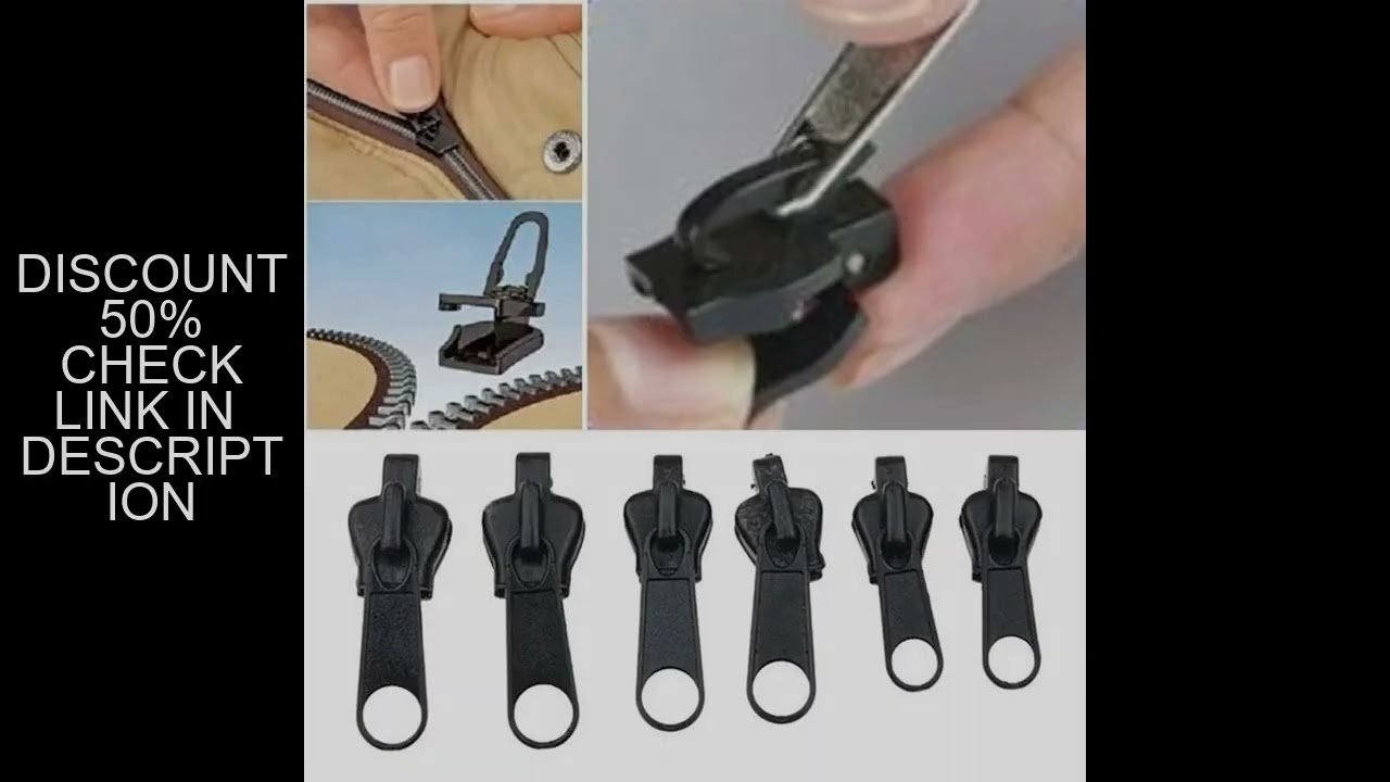 3 Sizes Universal Instant Fix Zipper Repair Kit Replacement Zip Slider Teeth Rescue Sewing Clothes B