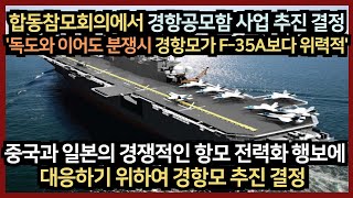 합동참모회의에서 경항공모함사업 추진 결정, 독도와 이어도 분쟁시 경항모가 F-35A보다 위력적