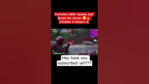 Fortnite’s NEW Update Just Broke the Game! 😳🔥 (Chapter 6 Season 3)#fortnite #fortnitemontage