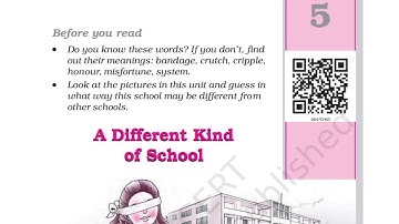 NCERT-CLASS 6-ENGLISH-HONEYSUCKLE-CHAP 5-A DIFFERENT KIND OF SCHOOL-|SUMMARY|हिन्दी मे
