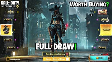 Buying full LONE SHOT DRAW Codm | Dame - Break of Dawn & Kilo Bolt-Action - Scarlet Shot Cod Mobile